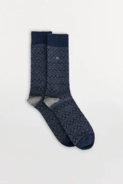 Hombre Pedro del Hierro Calcetines>Calcetín lana grecas