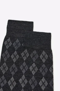 Hombre Cortefiel Calcetines>Calcetín lana rombo