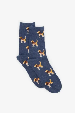 Mujer Cortefiel Calcetines>Calcetín largo beagle