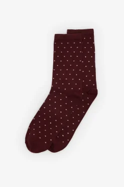 Mujer Cortefiel Calcetines>Calcetín largo mini topos