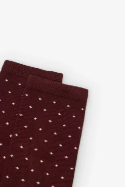 Mujer Cortefiel Calcetines>Calcetín largo mini topos