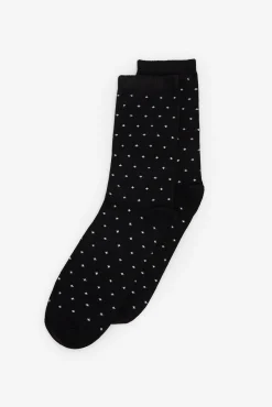 Mujer Cortefiel Calcetines>Calcetín largo mini topos