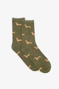 Mujer Cortefiel Calcetines>Calcetín largo teckel