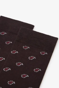 Hombre Cortefiel Calcetines>Calcetín microdibujo