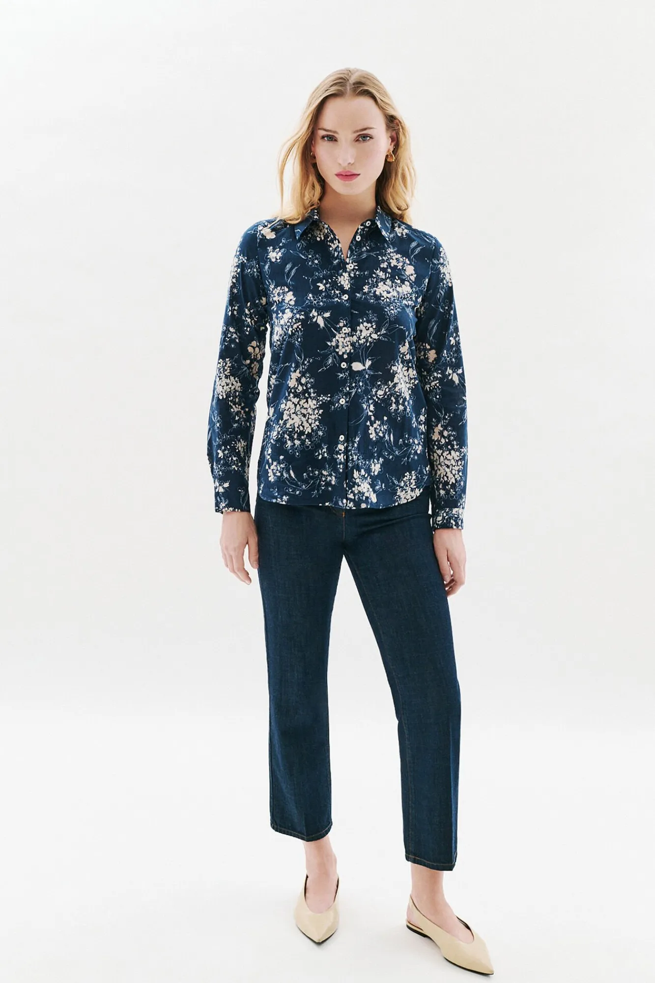 Mujer Caroll Blusas>Camisa 100% algodón