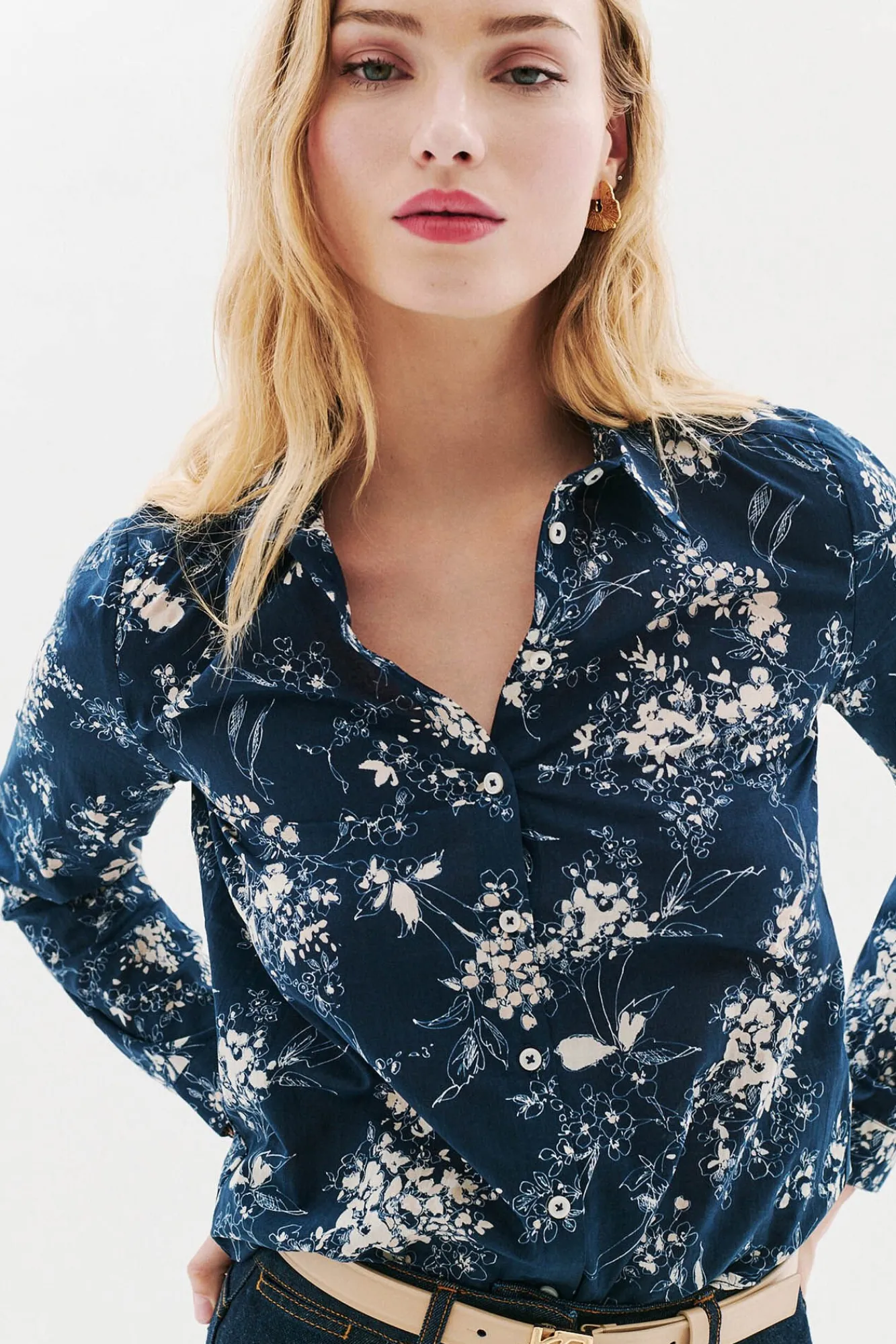 Mujer Caroll Blusas>Camisa 100% algodón