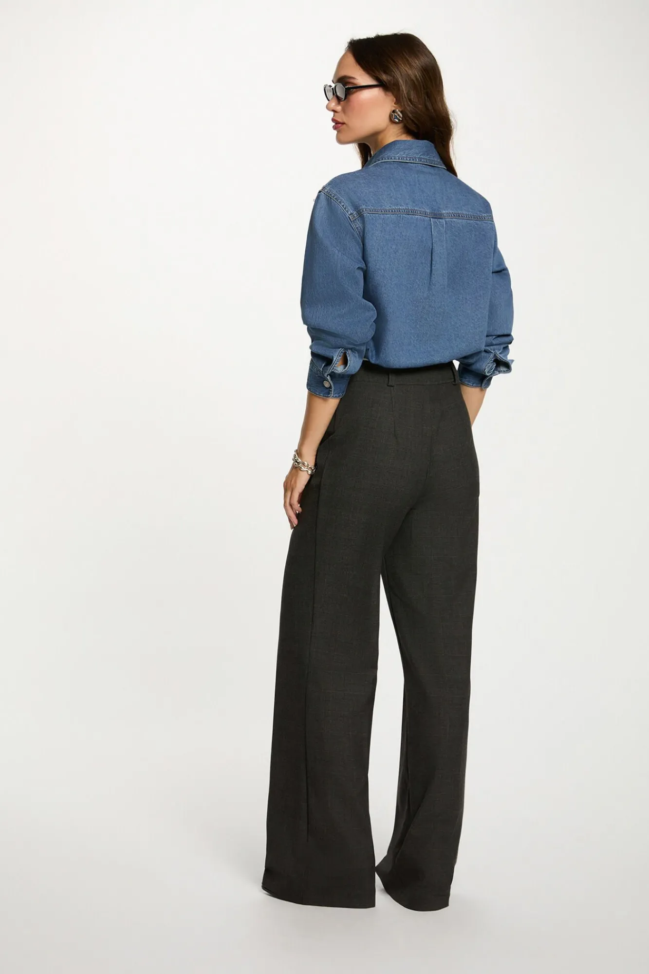 Mujer Morgan Blusas>Camisa corta con cabujones