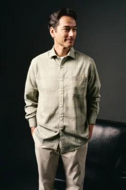 Hombre OOTO Camisas>Camisa cuadro sobretintado