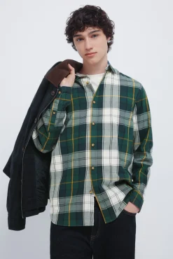 Hombre Springfield Camisas>Camisa cuadro tartán