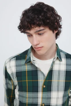 Hombre Springfield Camisas>Camisa cuadro tartán