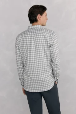 Hombre Pedro del Hierro Camisas>Camisa cuadros franela tejido italiano