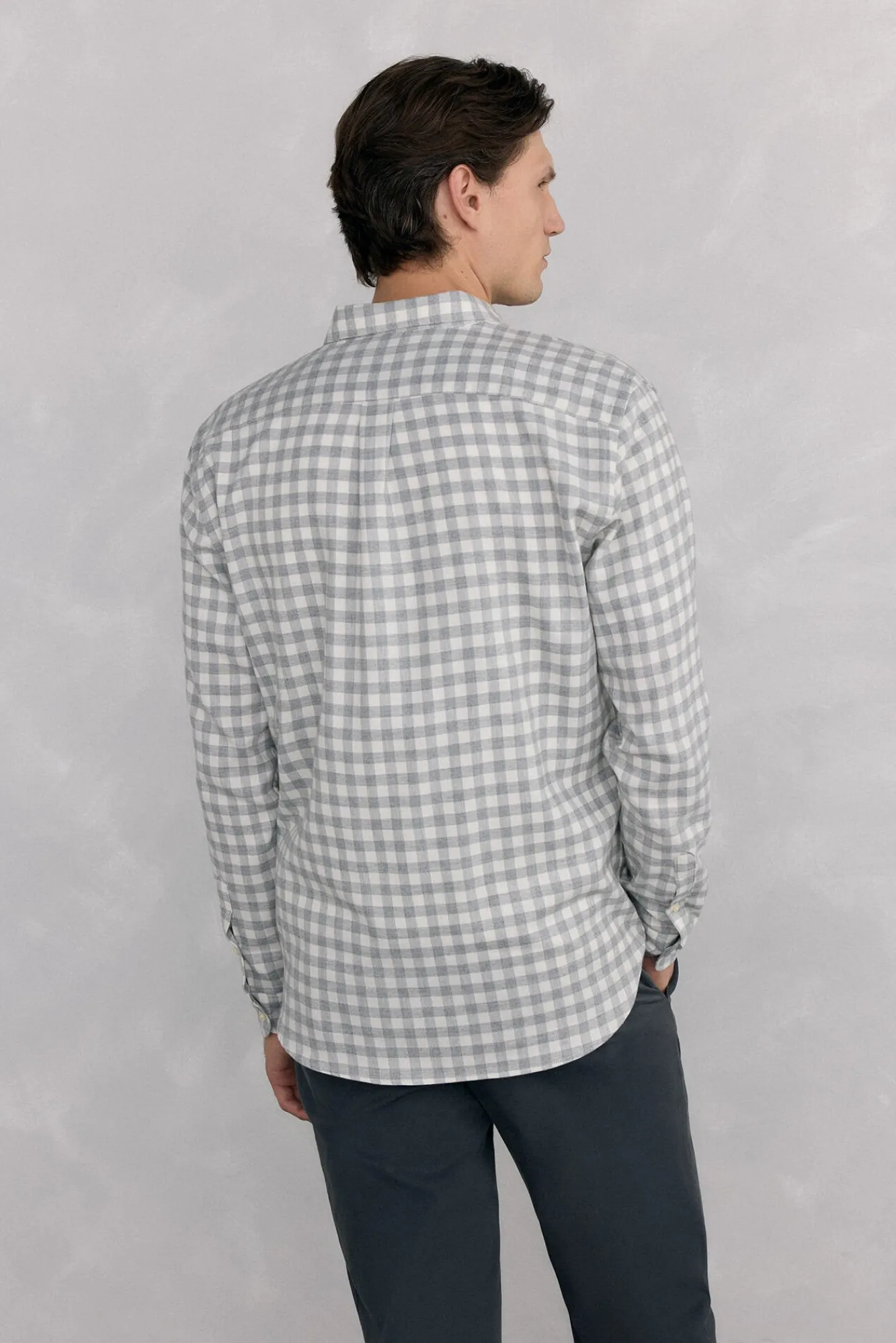 Hombre Pedro del Hierro Camisas>Camisa cuadros franela tejido italiano