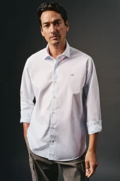 Hombre OOTO Camisas>Camisa cuadros popelín