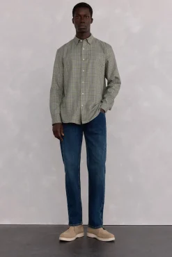 Hombre Pedro del Hierro Camisas>Camisa cuadros Tencel