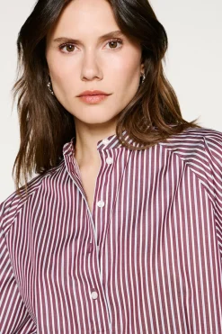 Mujer Selected Blusas>Camisa cuello mao 100% algodón orgánico.