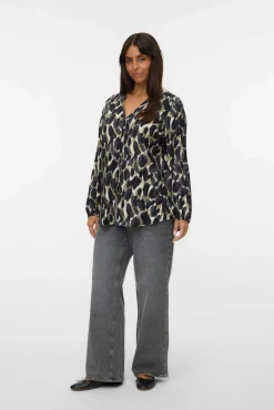 Mujer Vero Moda Curve Blusas|Jerséis>Camisa cuello pico Curve