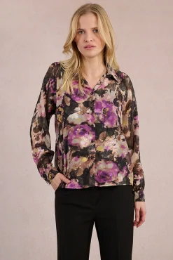 Mujer Molly Bracken Blusas>Camisa de manga larga con estampado