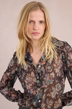 Mujer Molly Bracken Blusas>Camisa de manga larga con estampado