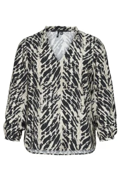 Mujer Vero Moda Curve Blusas>Camisa de manga larga cuello pico Curve