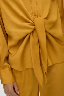 Mujer Vero Moda Blusas>Camisa de manga larga satinada