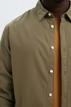 Hombre Selected Camisas>Camisa de manga larga slim fit