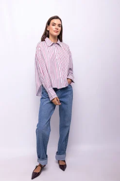 Mujer Object Blusas>Camisa de rayas