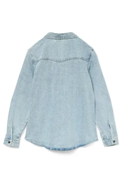 Mujer Vero Moda Blusas>Camisa denim de manga larga