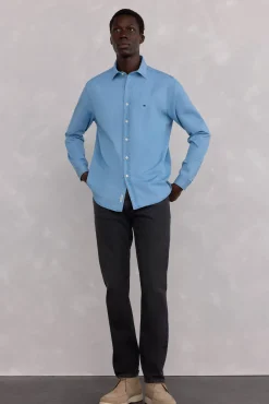 Hombre Pedro del Hierro Camisas>Camisa denim tejido italiano