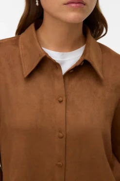 Mujer Vero Moda Blusas>Camisa efecto ante