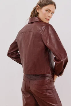 Mujer Cortefiel Blusas>Camisa efecto piel