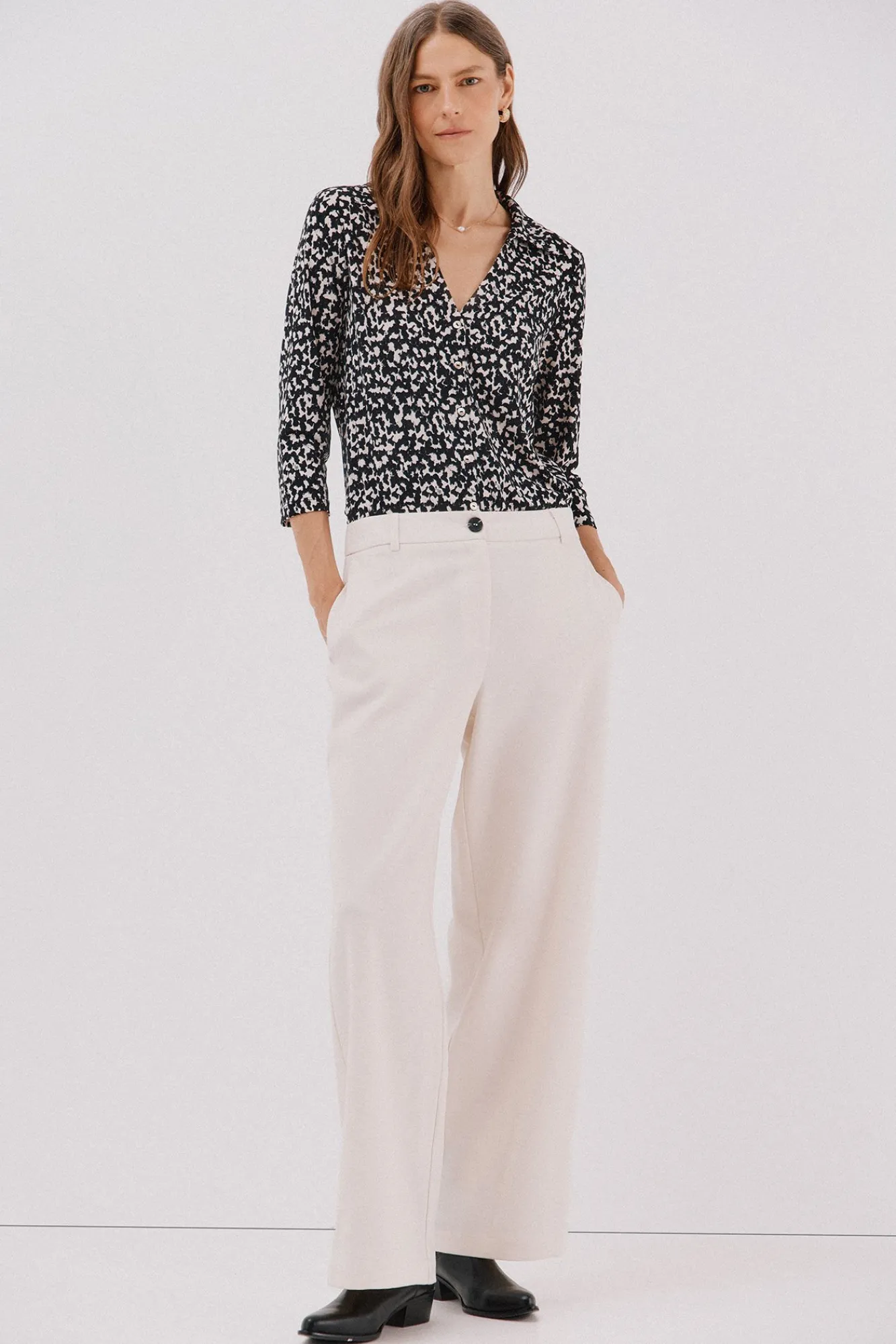 Mujer Cortefiel Blusas>Camisa elástica botones