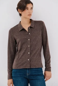 Mujer Cortefiel Blusas>Camisa elástica botones