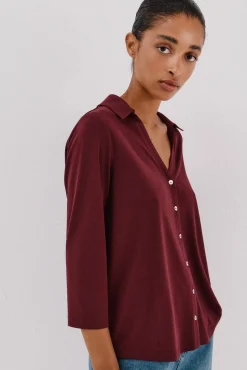 Mujer Cortefiel Blusas>Camisa elástica botones