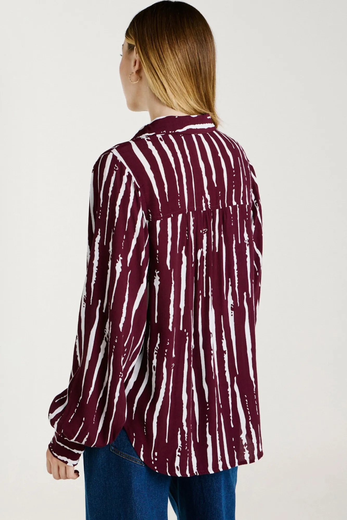 Mujer Vila Blusas>Camisa estampada de viscosa