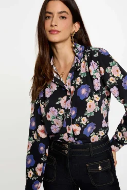 Mujer Morgan Blusas>Camisa fluida estampada