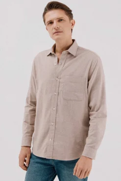 Hombre Cortefiel Camisas>Camisa franela espiga