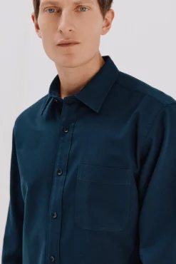 Hombre Cortefiel Camisas>Camisa gabardina Tencel