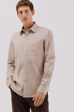 Hombre Cortefiel Camisas>Camisa gabardina Tencel