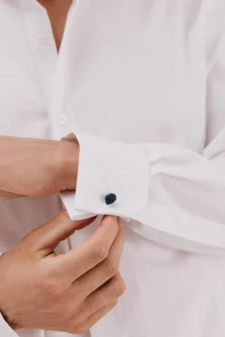 Hombre Cortefiel Camisas De Vestir|Camisas>Camisa gemelos lisa fácil plancha