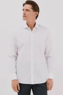 Hombre Cortefiel Camisas De Vestir|Camisas>Camisa gemelos lisa fácil plancha