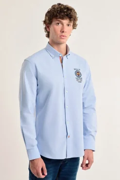 Hombre Valecuatro Camisas>Camisa hombre celeste España