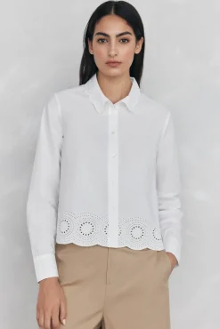 Mujer Pedro del Hierro Blusas>Camisa lisa bordados