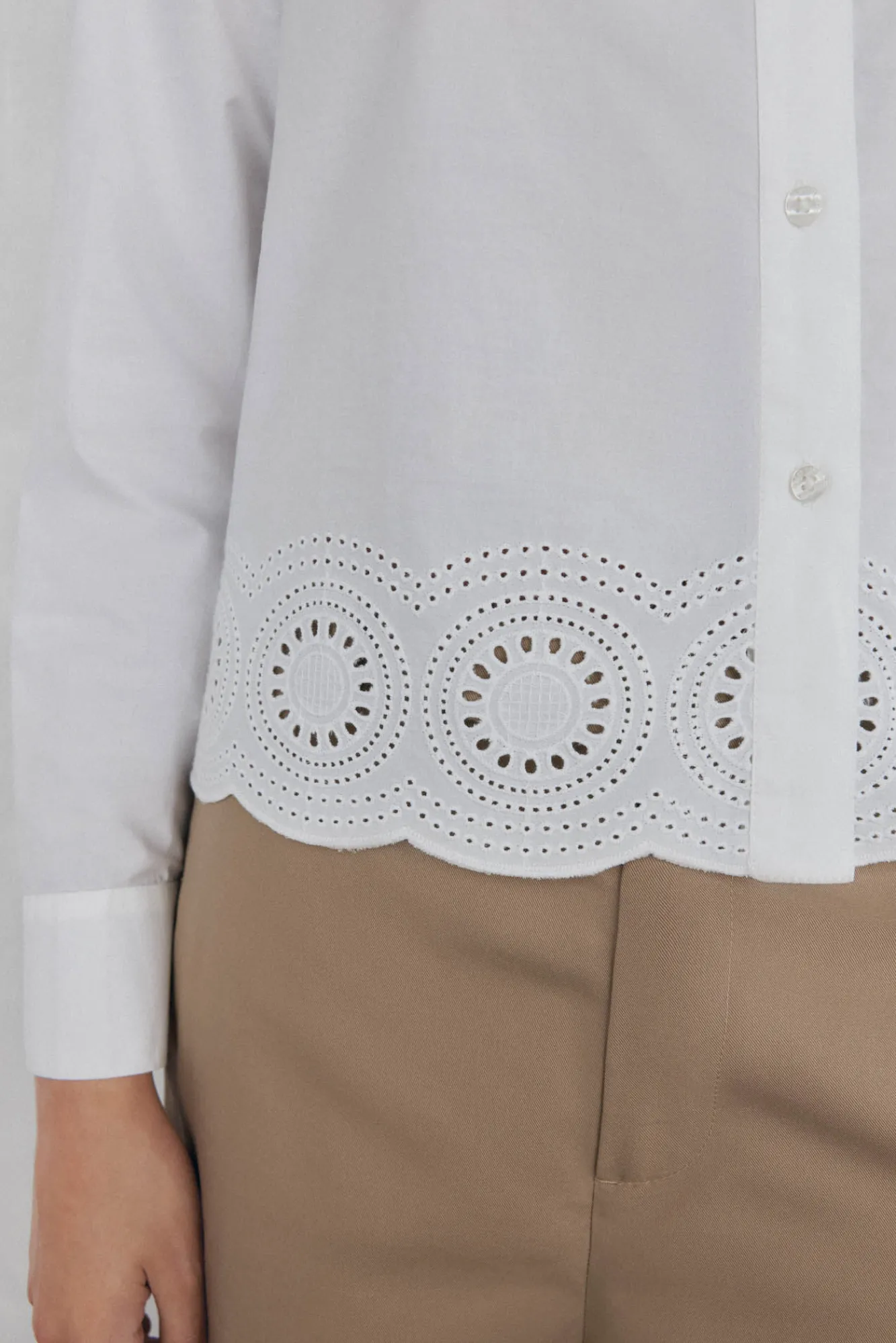 Mujer Pedro del Hierro Blusas>Camisa lisa bordados