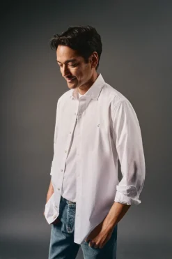 Hombre OOTO Camisas>Camisa lisa popelín