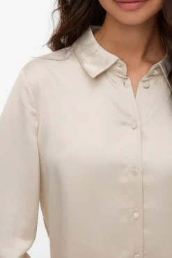 Mujer Vero Moda Blusas>Camisa lisa satinada