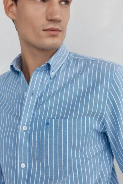 Hombre Pedro del Hierro Camisas>Camisa non iron oxford rayas