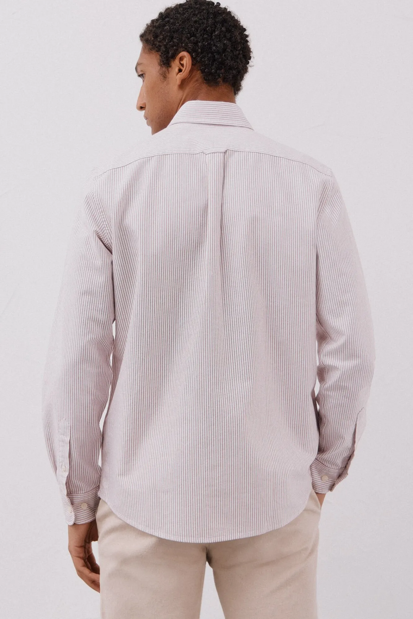 Hombre Cortefiel Camisas>Camisa oxford raya candela