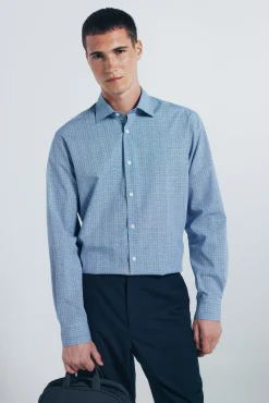 Hombre Springfield Camisas>Camisa popelín cuadros