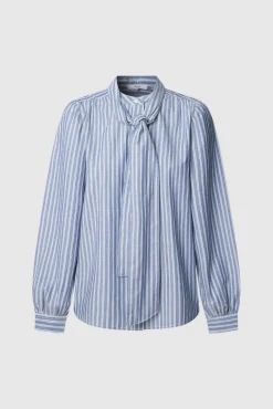Mujer Pepe Jeans Blusas>Camisa Popelín De Rayas