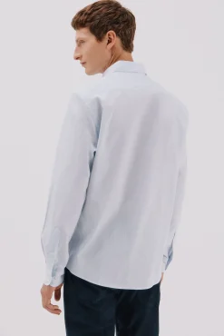 Hombre Cortefiel Camisas>Camisa rayas algodón tencel